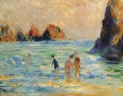 Pierre Renoir Moulin Huet Bay, Guernsey Norge oil painting reproduction